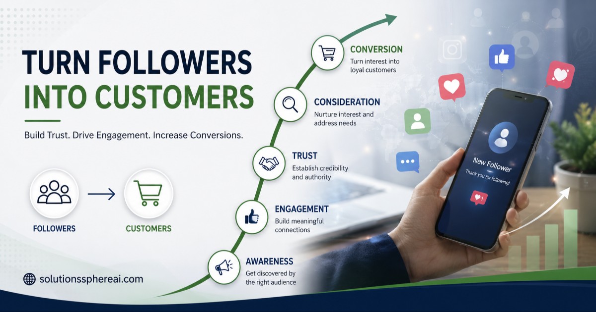 How to turn social media followers into customers through engagement, trust and conversion
