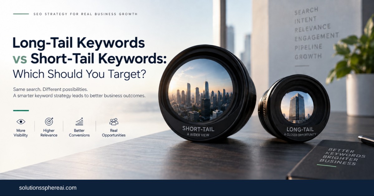 Long-tail vs short-tail keywords comparison for B2B SEO strategy